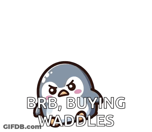 Angry Penguin Brb Buying Waddles GIF