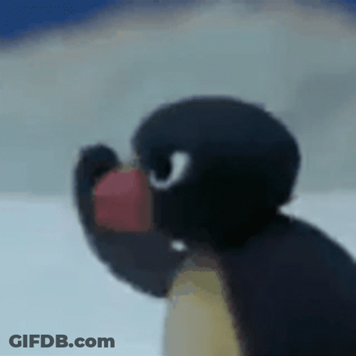 Angry Pingu Arguing GIF