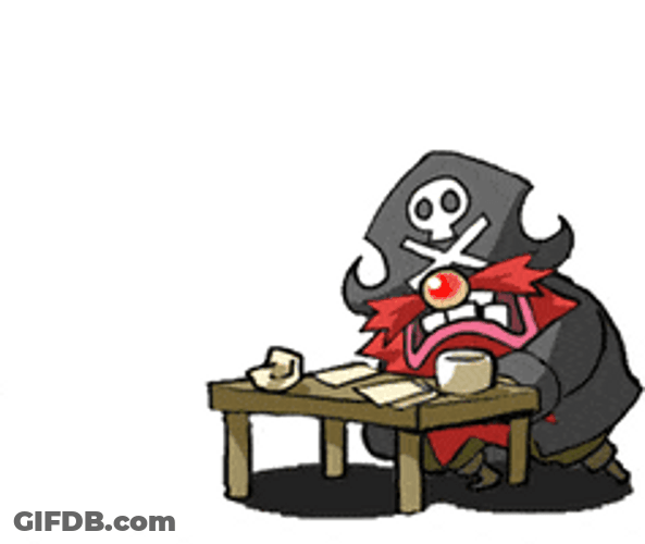 Angry Pirate Flip Table GIF