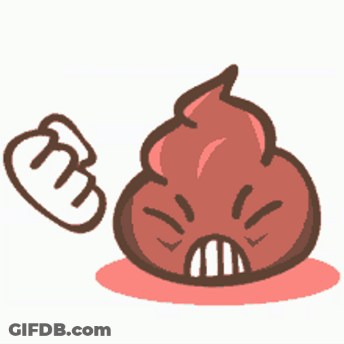 Angry Poop Emoji With Clenched Fist GIF