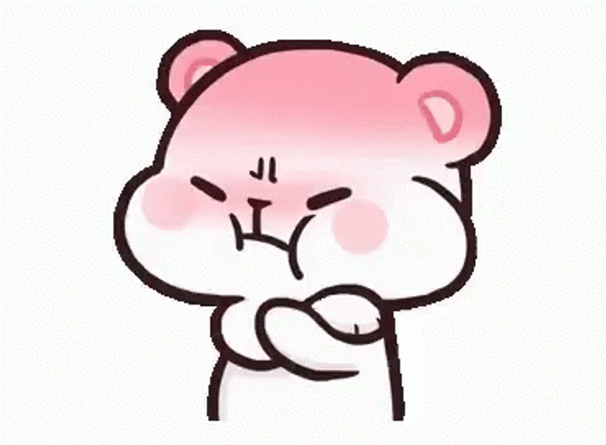 Angry Pout Milk Bear GIF