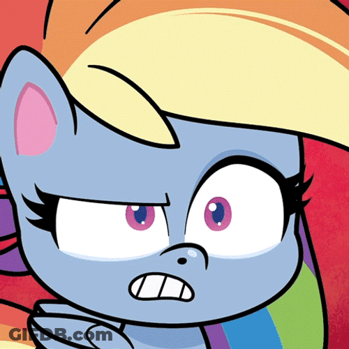 Angry Rainbow Dash GIF