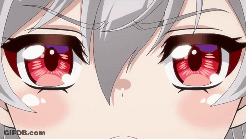 Angry Red Anime Eyes GIF