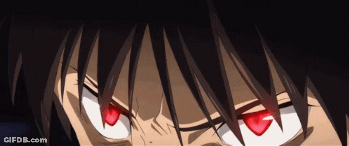 Angry Red Eye Shinji GIF