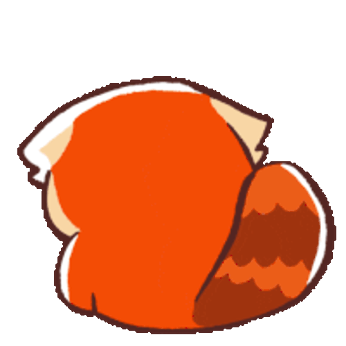Angry Red Panda Sticker GIF