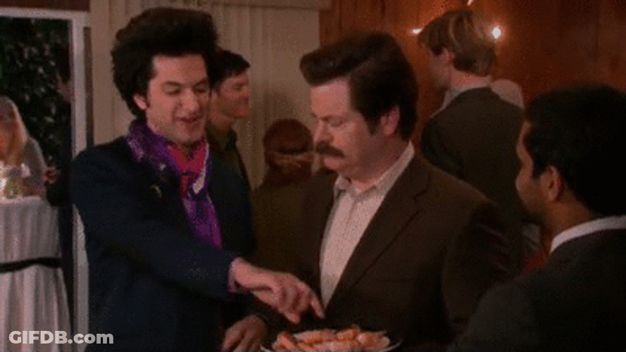 Angry Ron Swanson Break Wrist GIF