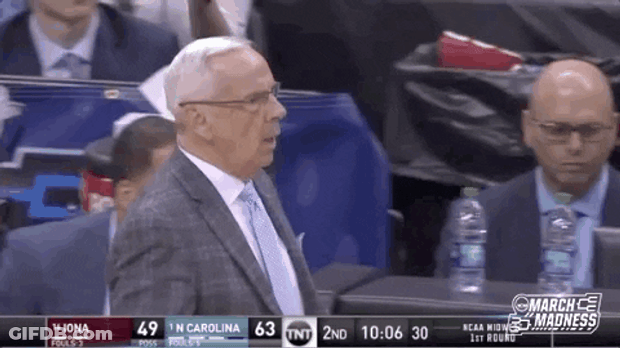 Angry Roy Williams Hand Sign GIF