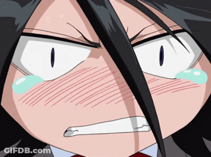 Angry Rukia Kuchiki Shouting GIF