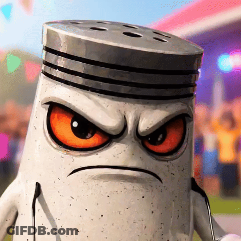 Angry Salt And Pepper Shaker GIF