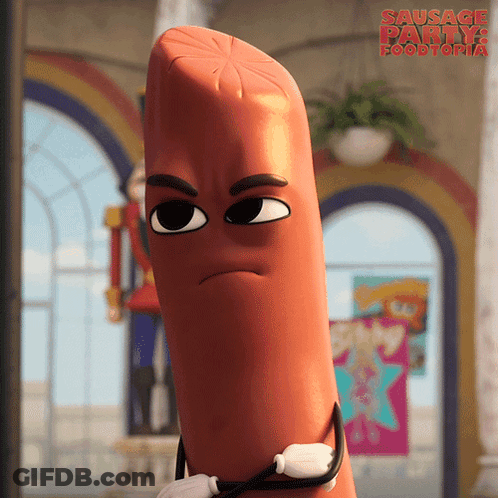 Angry Sausage From Sausage Party GIF