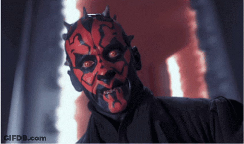 Angry Savage Darth Maul GIF