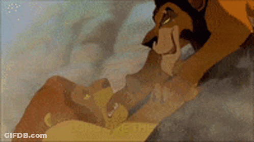 Angry Scar From Lion King With Green Smoke GIF