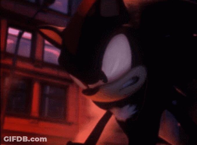 Angry Shadow The Hedgehog GIF