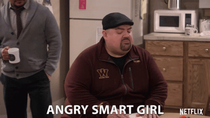 Angry Smart Clever Girl GIF