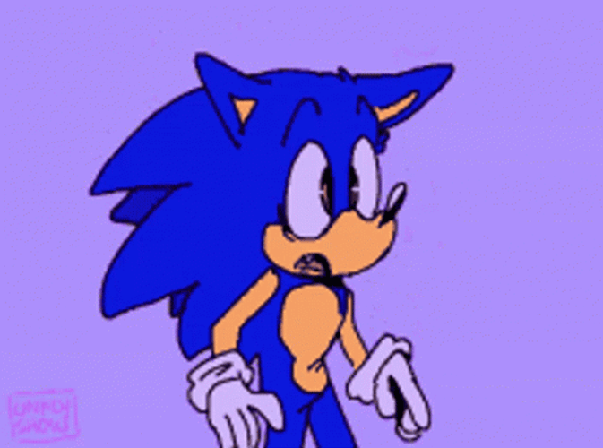Angry Sonic Turns Dark GIF