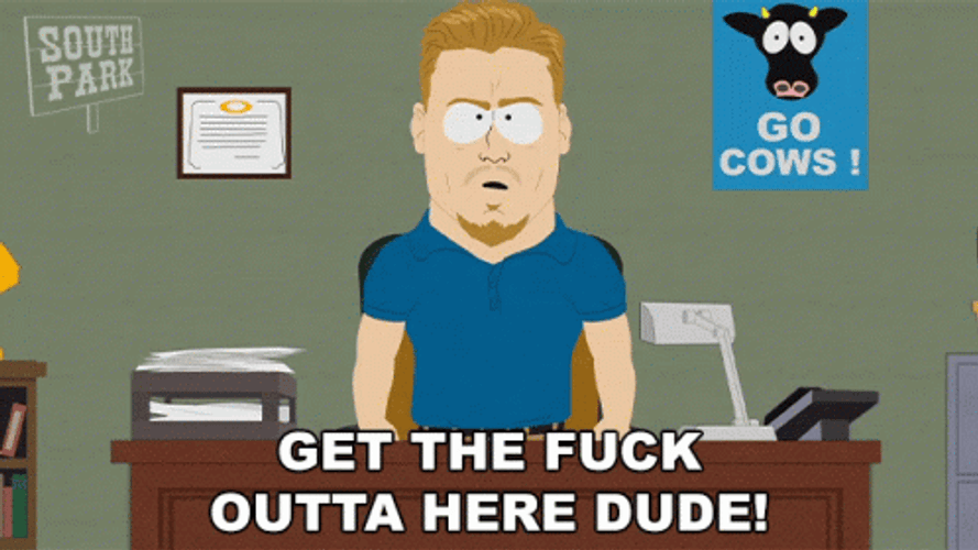 Angry South Park Get Me Outta Here GIF