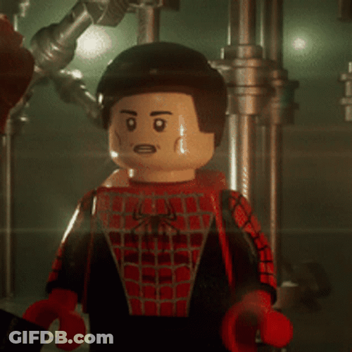 Angry Spiderman Lego GIF
