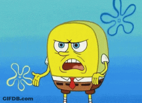 Angry Spongebob Cartoon GIF