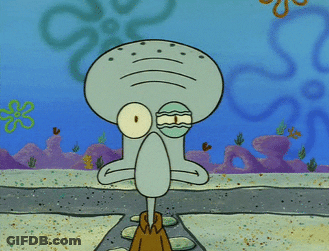 Angry Squidward Eye Twitching GIF