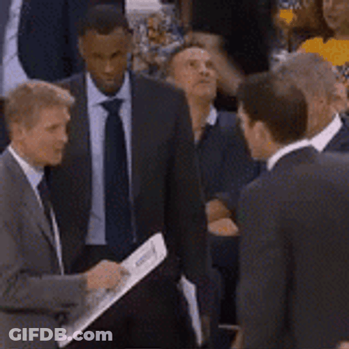 Angry Steve Kerr Coaching GIF