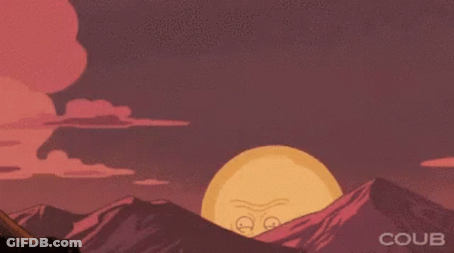 Angry Sun Heat Stroke GIF