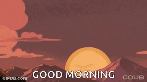Angry Sun Saying Good Morning GIF