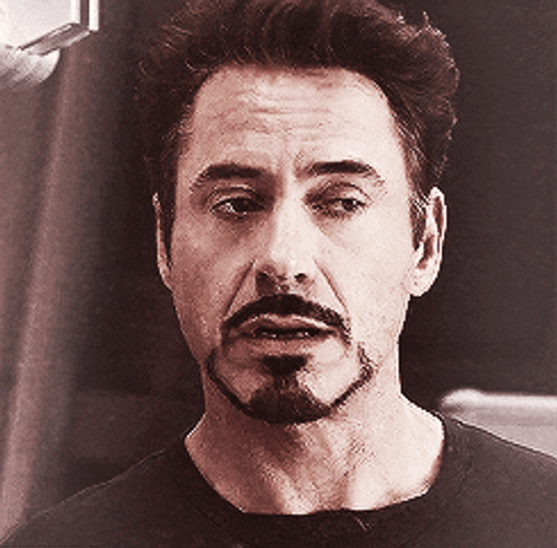 Angry Tony Stark Staring GIF