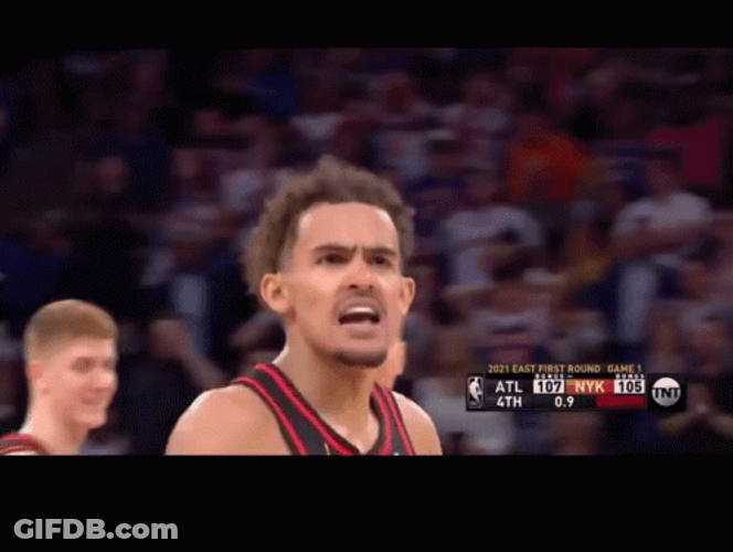 Angry Trae Young Shh Quiet GIF