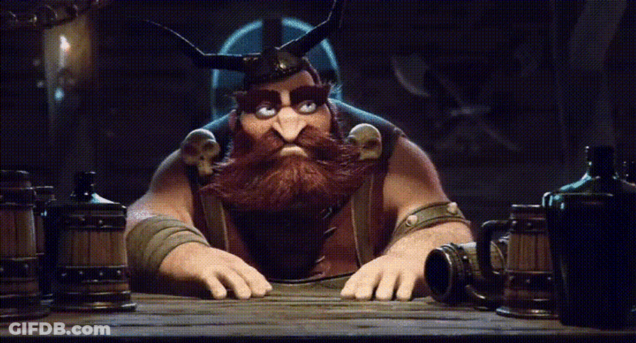 Angry Vikings Cartoon GIF