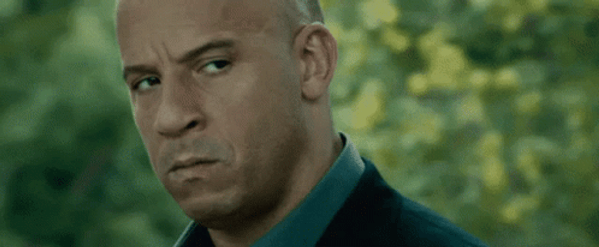 Angry Vin Diesel Glare GIF