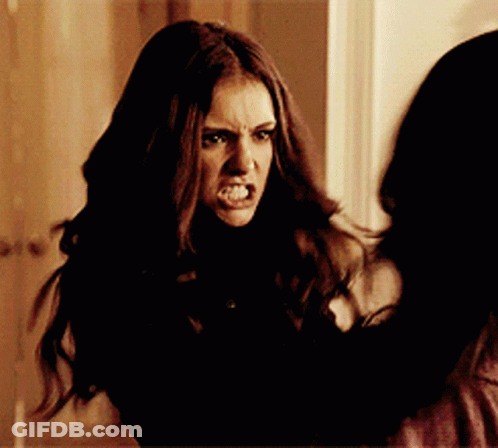 Angry Woman Looking At Another Woman GIF