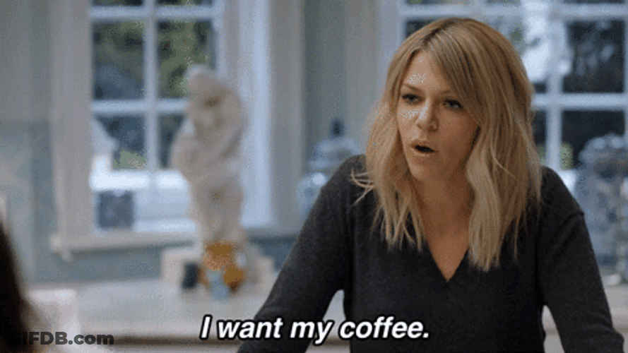 Angry Woman Needs Coffee GIF