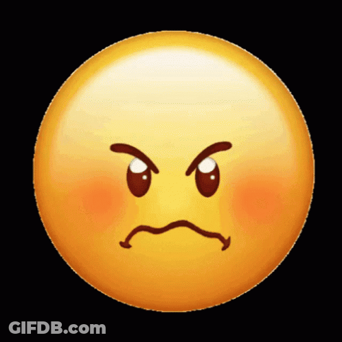 Angry Yellow Smiley Face GIF