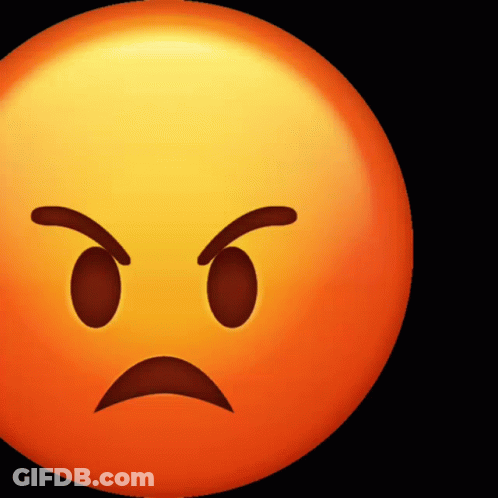 Angry Yellow Smiley Face GIF