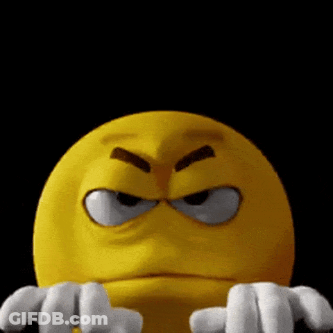Angry Yellow Smiley Face GIF