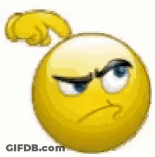 Angry Yellow Smiley With Pointing Finger GIF