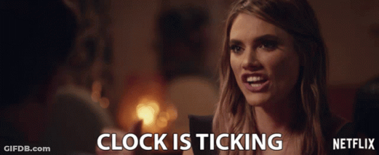 Angry Your Clock Is Ticking GIF