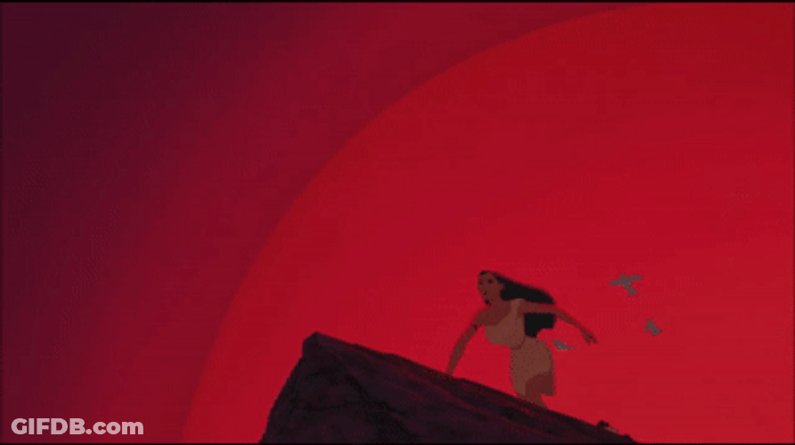 Anguished Pocahontas Singing GIF