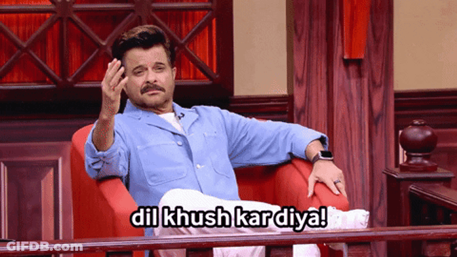 Anil Kapoor Indian Actor Flying Kiss GIF