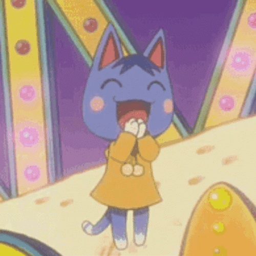 Animal Crossing Anime Rosie Cheer GIF