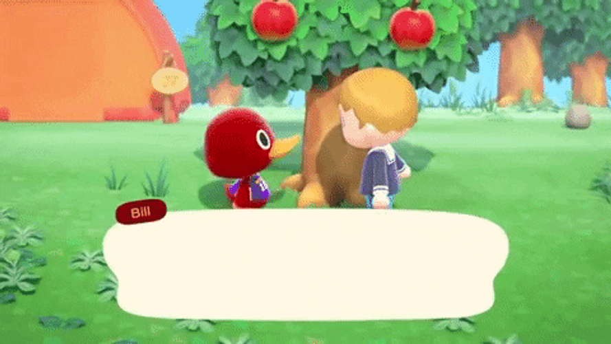 Animal Crossing Bill Weight-Training GIF