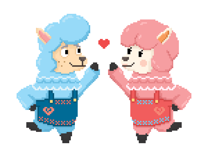 Animal Crossing Cyrus Reese Pixel GIF