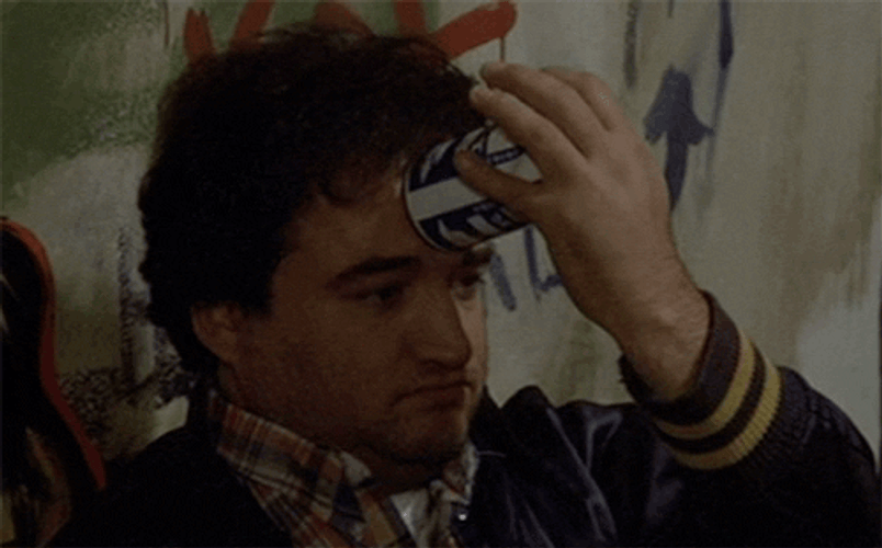 Animal House Crushing Can On Forehead GIF