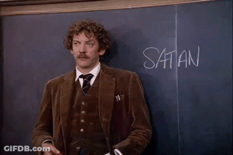 Animal House Satan On Blackboard GIF