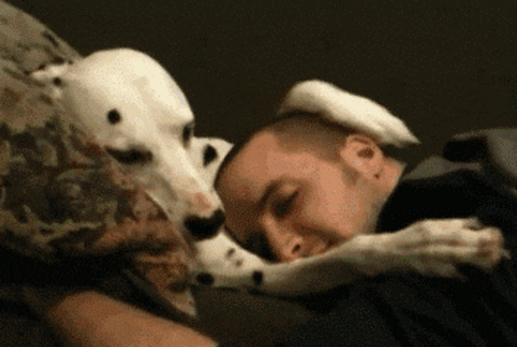 Animal Hug Human Pet Cuddle GIF