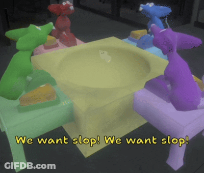 Animals Around Table Saying We Want Stop GIF