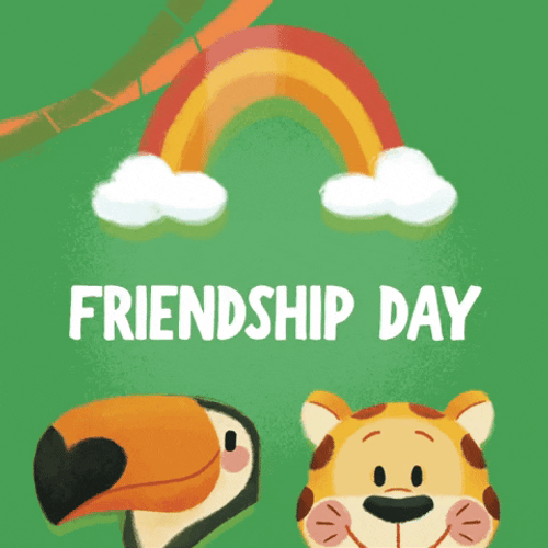 Animals Friendship Day GIF