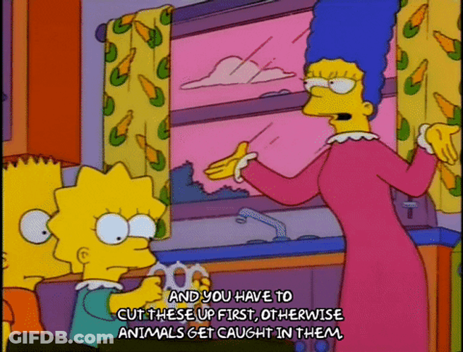 Animals Get Caught In Them The Simpsons GIF