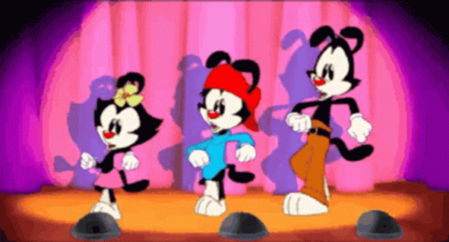 Animaniacs Characters Marching GIF