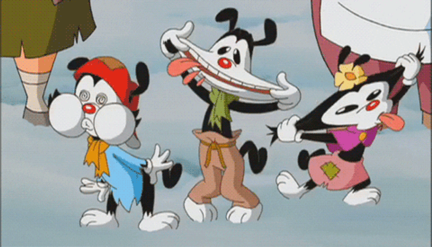 Animaniacs Characters Teasing GIF